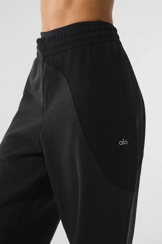Make Waves joggebukser – Vintage Black Tonal