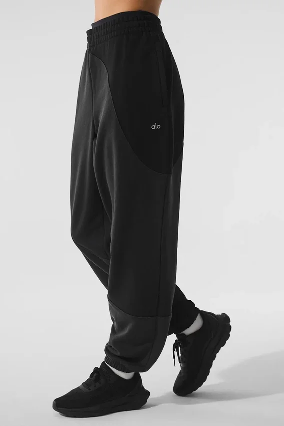Make Waves joggebukser – Vintage Black Tonal
