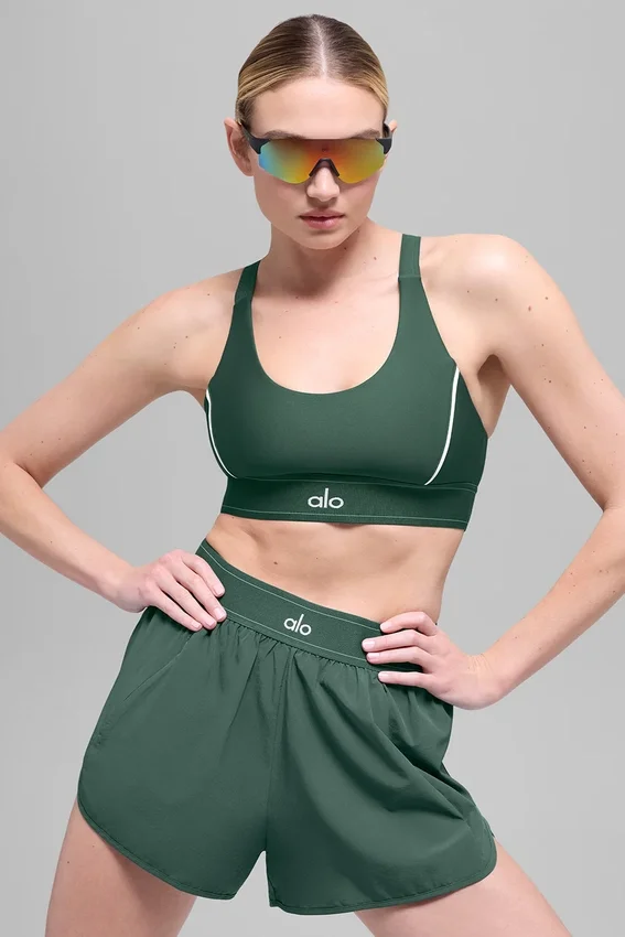 Match Point Shorts – kløvergrønn