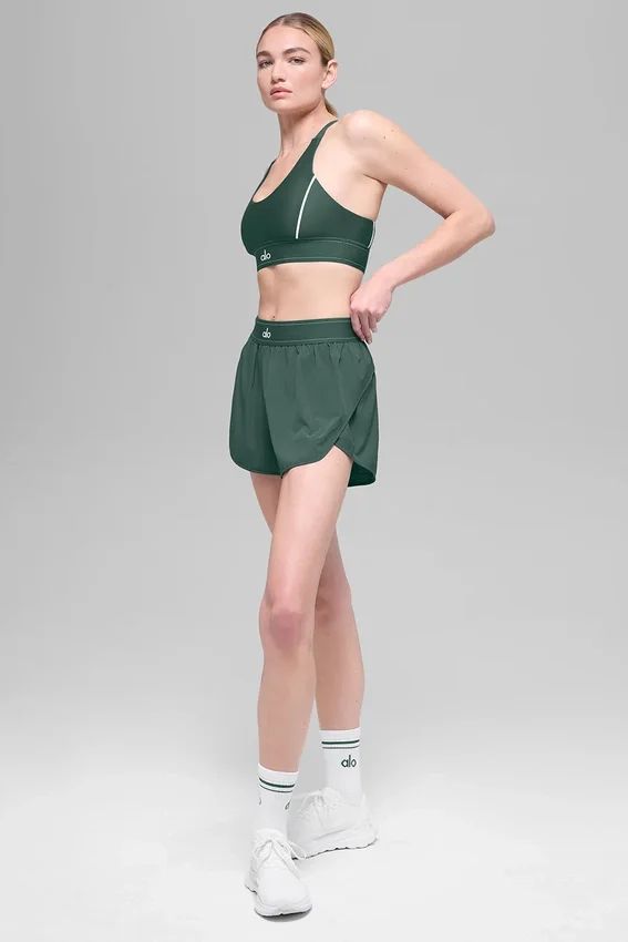 Match Point Shorts – kløvergrønn