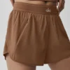 Match Point-shorts – solkysset brun