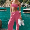 Megastar-cargobukser med lav midje – Paradise Pink