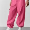 Megastar-cargobukser med lav midje – Paradise Pink