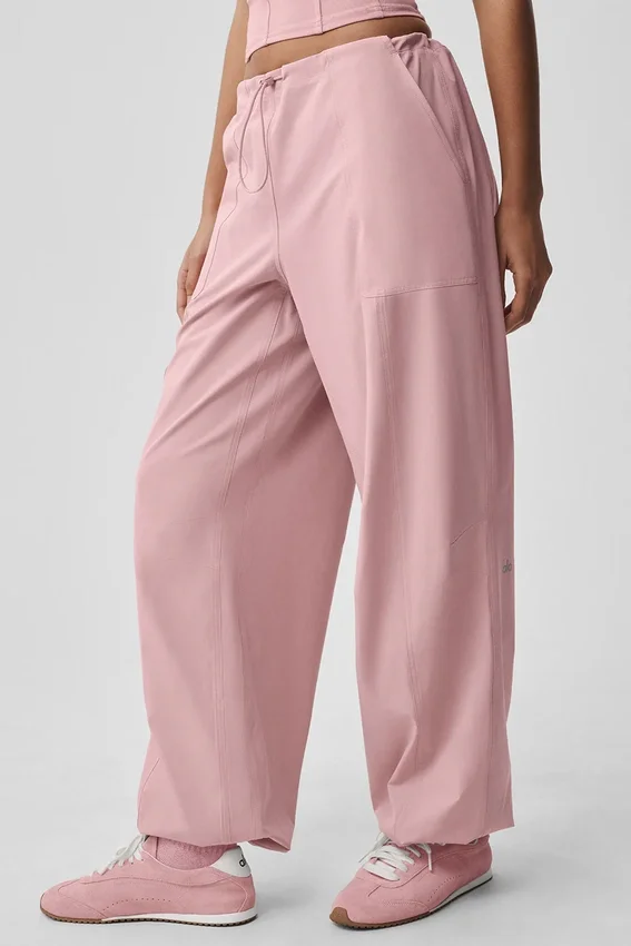 Megastar-cargobukser med lav midje – Vintage Pink
