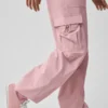 Megastar-cargobukser med lav midje – Vintage Pink
