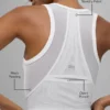 Mesh Front Runner Singleter – hvit