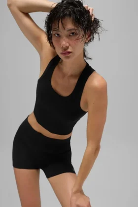 Mesh Front Runner-tanktop – svart