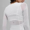 Mesh Winter Twilight langermet – hvit