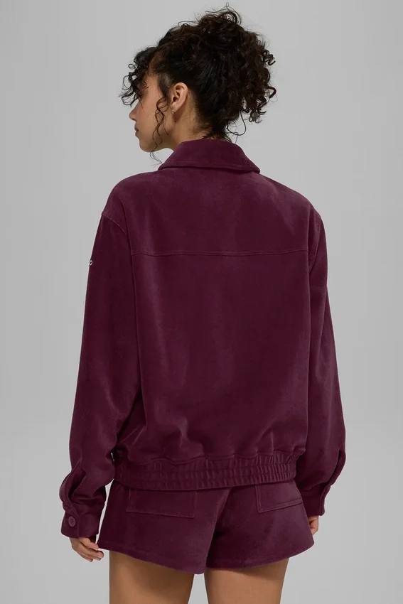 Micro Corduroy on Duty-jakke – burgunder