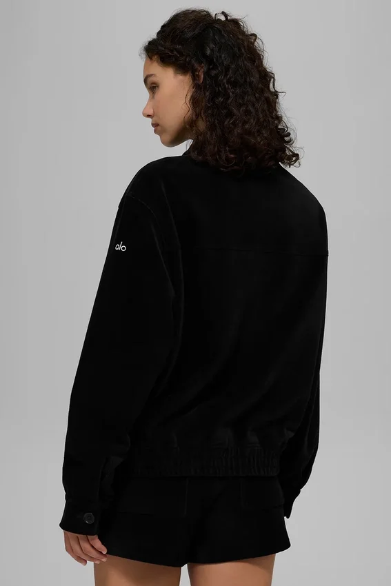 Micro Corduroy on Duty-jakke – svart