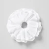 Micro Plisse Oversize-scrunchie – hvit