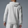 Micro Waffle Fast Break-hettegenser – Athletic Heather Grey