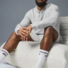 Micro Waffle Fast Break-hettegenser – Athletic Heather Grey