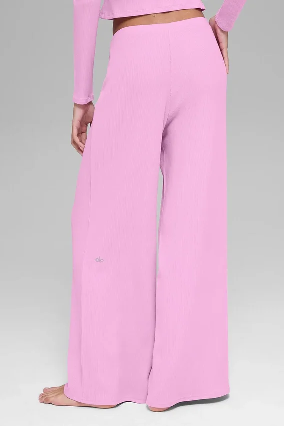 Mid-Rise Dreamlight Straight Bukser – Candy Heart Pink