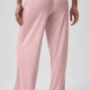 Mid-Rise Dreamlight Straight Bukser – Vintage Pink
