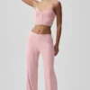 Mid-Rise Dreamlight Straight Bukser – Vintage Pink