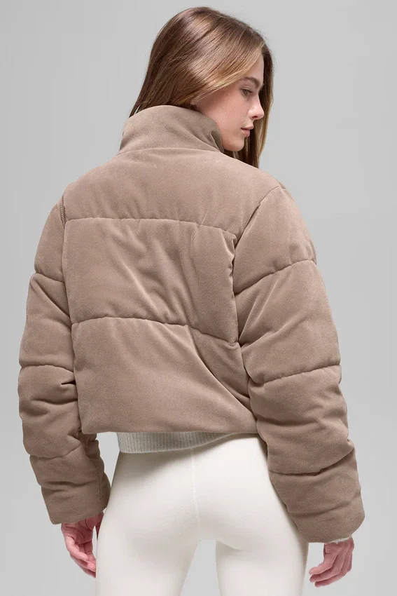 Mikro-corduroy Dreamy Puffer – Chai Latte