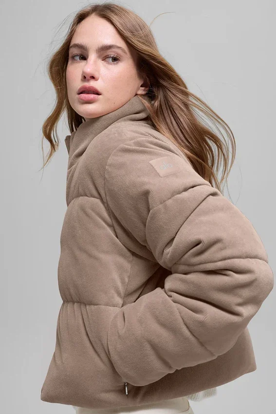 Mikro-corduroy Dreamy Puffer – Chai Latte