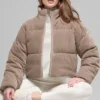 Mikro-corduroy Dreamy Puffer – Chai Latte