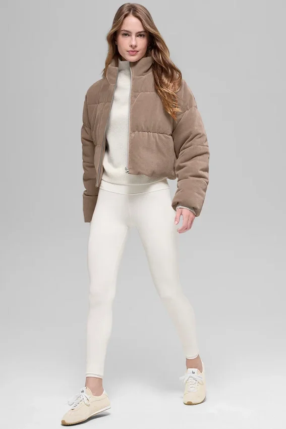 Mikro-corduroy Dreamy Puffer – Chai Latte