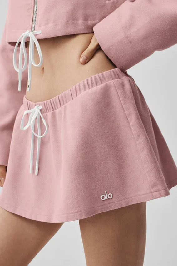Mikroskjørt med lav midje og lav midje – Vintage Pink