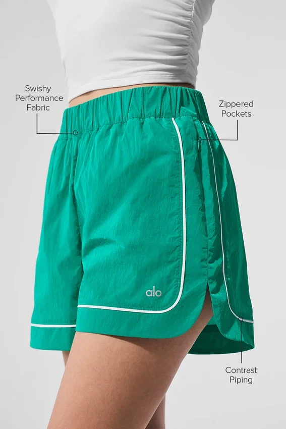 Motivate Track Shorts – Granskoggrønn/hvit