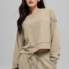 Muse genser med rund hals – Gravel Heather