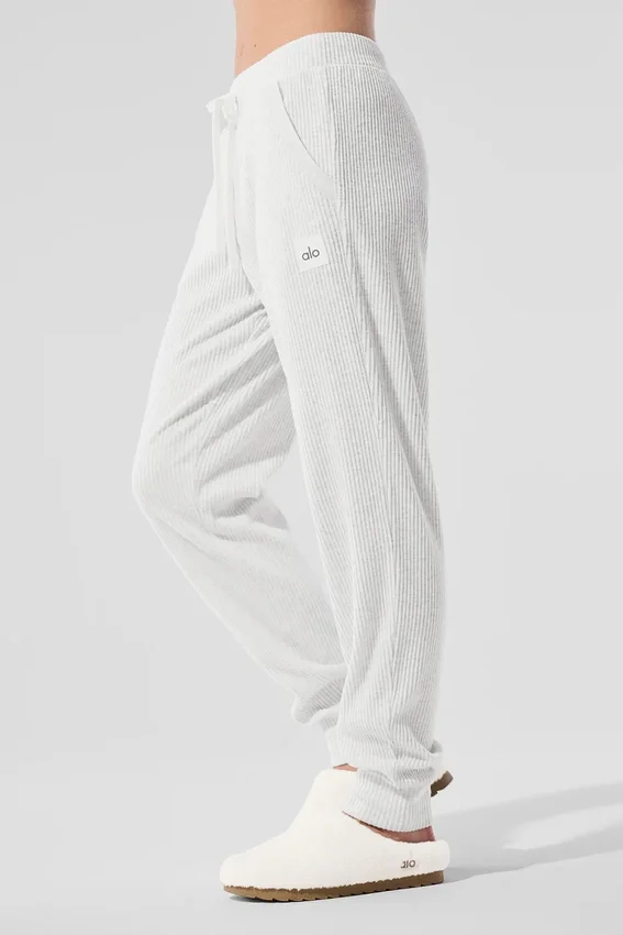 Muse joggebukser – hvit melert