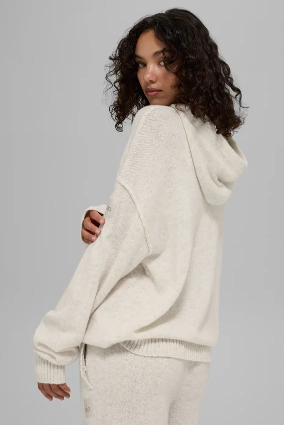 New Class-hettegenser i ull og kashmir – Bone Heather