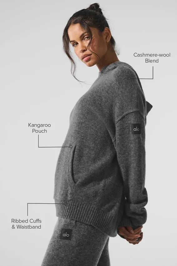 New Class-hettegenser i ull og kashmir – Platinum Grey