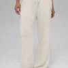 New Class-joggebukser i ull og kashmir – Bone Heather