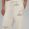 New Class-joggebukser i ull og kashmir – Bone Heather