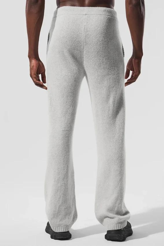 New Class-joggebukser i ull og kashmir – Pearl Grey Heather