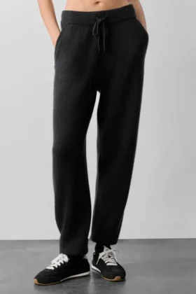 New Class-joggebukser i ull og kashmir – svart