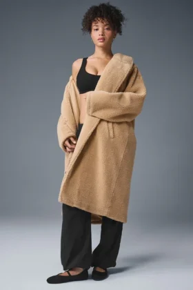Oversized Sherpa Trench – Camel