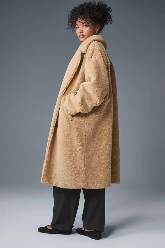 Oversized Sherpa Trench – Camel