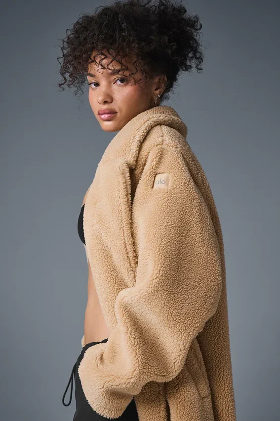 Oversized Sherpa Trench – Camel