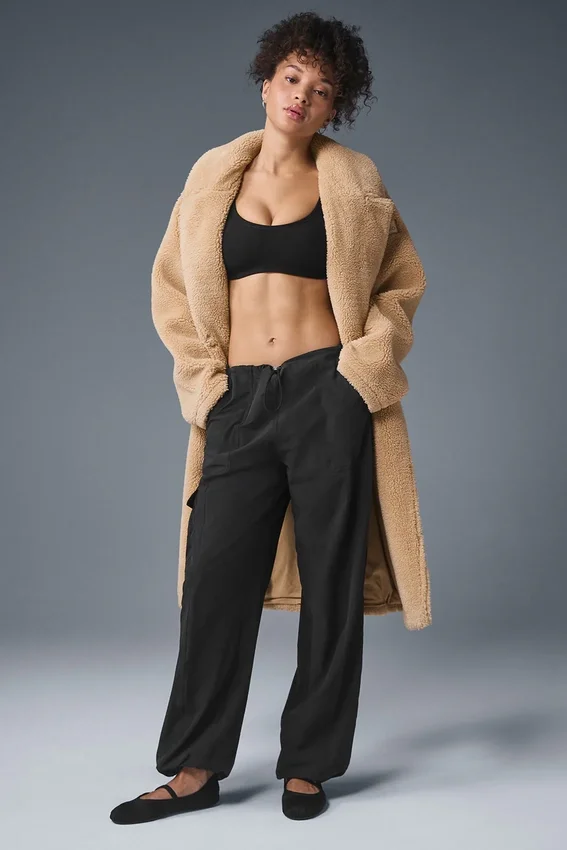 Oversized Sherpa Trench – Camel