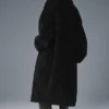Oversized Sherpa-trench – svart