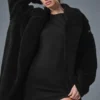 Oversized Sherpa-trench – svart