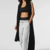 Oversized skjerf i merinoull – svart