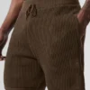 Åpenstrikkede shorts – Espresso