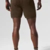 Åpenstrikkede shorts – Espresso