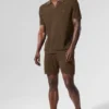 Åpenstrikkede shorts – Espresso