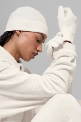 Performance Fleece-Hansker – Elfenben/Elfenben