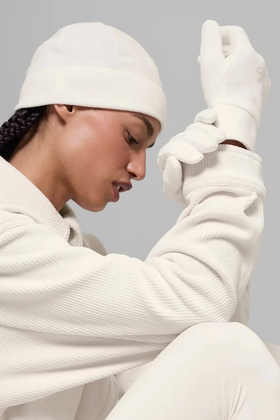 Performance Fleece-Hansker – Elfenben/Elfenben