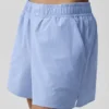 Pinstripe Daylight-shorts – lys provenceblå/hvit