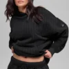 Pinstripe-hettegenser – svart pinstripe