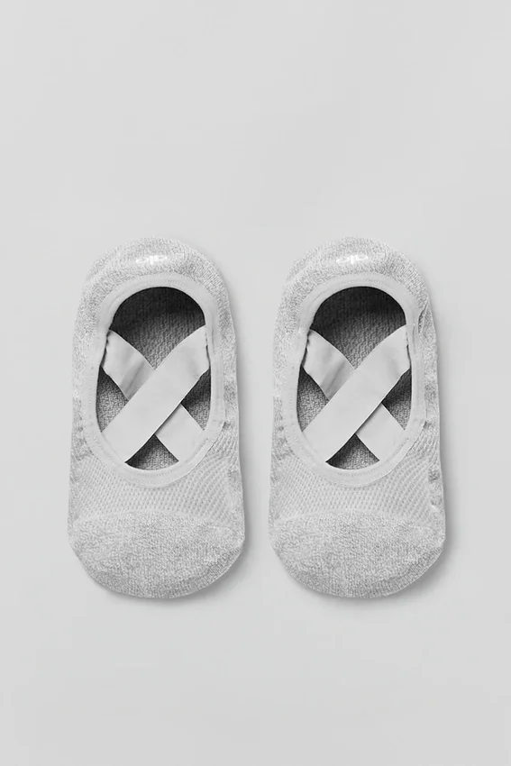 Pivot Barre-sokker for kvinner – Athletic Heather Grey