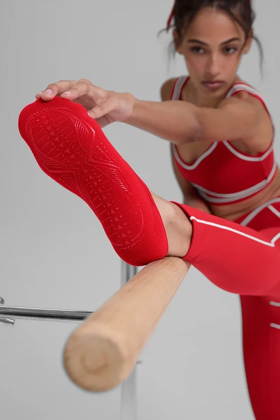 Pivot Barre-sokker for kvinner – Bright Red